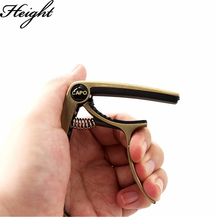 HTCP01 Guitar Capo - Aluminum Alloy Multi-Color (Pink/Gold/Black/Silver), Durable & Lightweight, 120pcs/CTN Wholesale Bulk
