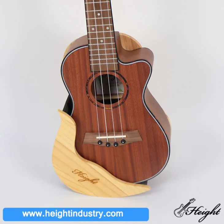 Solid Rubber Wood Ukulele Wall Hanger