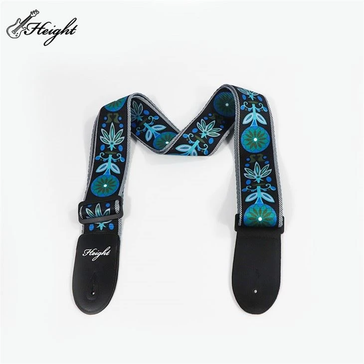Durable Nylon Flower Pattern Guitar Strap
