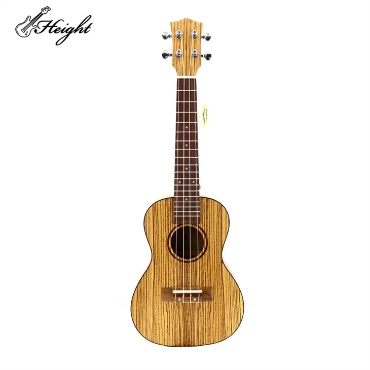Ukulele de madeira de zebra profissional 21 polegadas
